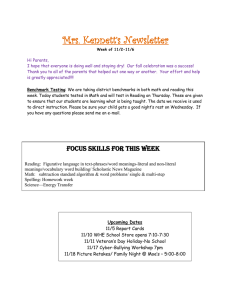 Mrs. Kennett’s Newsletter