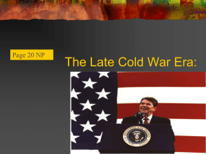 The Late Cold War Era: Page 20 NP