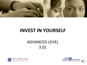 INVEST IN YOURSELF ADVANCED LEVEL 3.01 2.3.1.G1