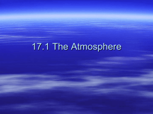 17.1 The Atmosphere