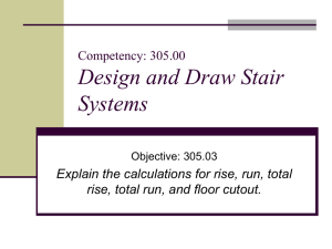 Design and Draw Stair Systems Competency: 305.00