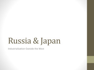 Russia &amp; Japan Industrialization Outside the West