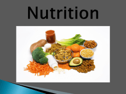 NUTRITION WORKSHEET