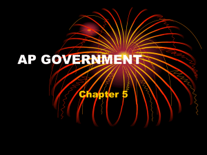AP GOVERNMENT Chapter 5