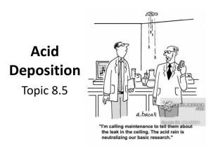 Acid Deposition Topic 8.5