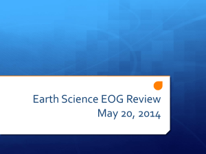 Earth Science EOG Review May 20, 2014