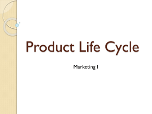 Product Life Cycle Marketing I