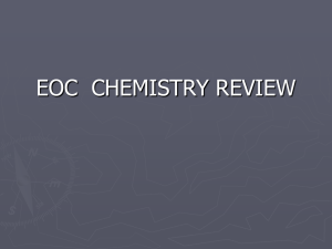 EOC  CHEMISTRY REVIEW