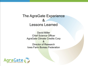The AgraGate Experience &amp; Lessons Learned