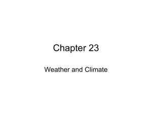 Chapter 23 Weather and Climate