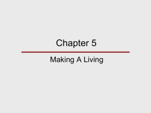 Chapter 5 Making A Living