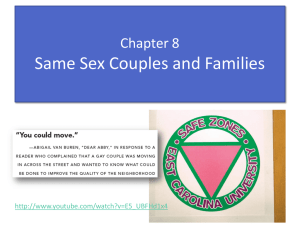 Same Sex Couples and Families Chapter 8