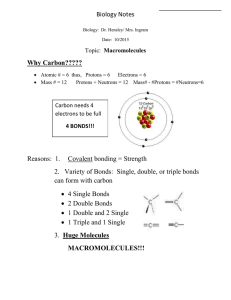 Why Carbon????? Biology Notes Macromolecules