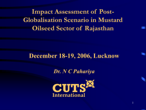 Impact Assessment of  Post- Globalisation Scenario in Mustard