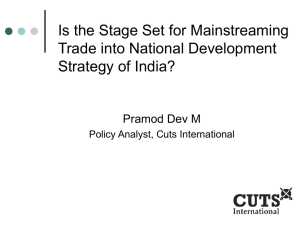 Is the Stage Set for Mainstreaming Trade into National Development