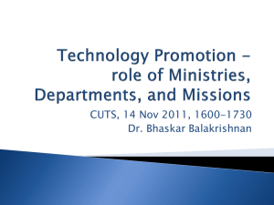 CUTS, 14 Nov 2011, 1600-1730 Dr. Bhaskar Balakrishnan
