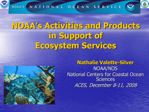 NOAA’s Activities and Products in Support of Ecosystem Services ACES, December 8-11, 2008
