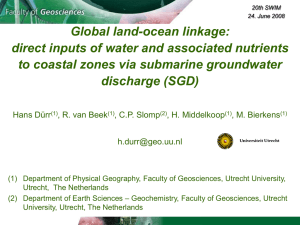 Global land-ocean linkage: direct inputs of water and associated nutrients