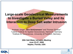Large-scale Geoelectrical Measurements to Investigate a Buried Valley and its