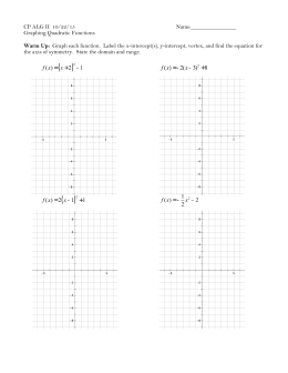 Quadratic equation homework help