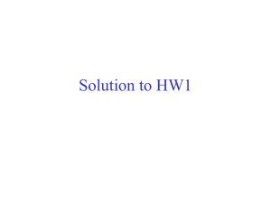 Solution to HW1