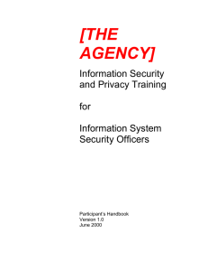 [THE AGENCY]  Information Security