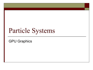 Particle Systems GPU Graphics