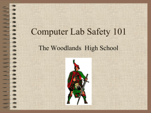 Computer Lab Safety 101 The Woodlands  High School