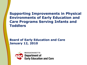 Supporting Improvements in Physical Environments of Early Education and