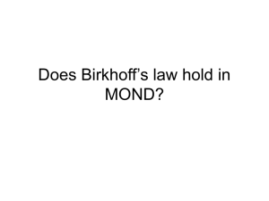 Does Birkhoff’s law hold in MOND?