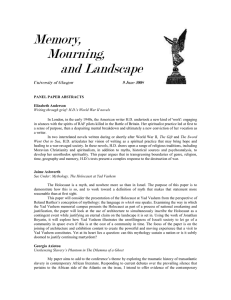 Memory, Mourning, and Landscape
