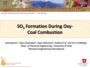 SO Formation During Oxy- Coal Combustion 3