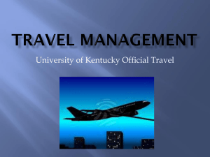 University of Kentucky Official Travel