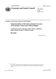 E Economic and Social Council  Implementation of the International Covenant