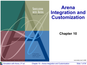 Arena Integration and Customization Chapter 10