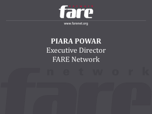 PIARA POWAR Executive Director FARE Network