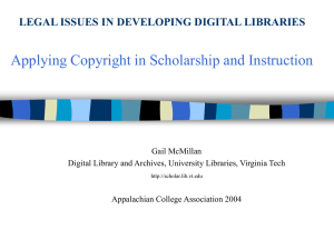 Applying Copyright in Scholarship and Instruction