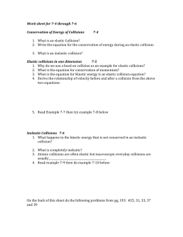 GCSE worksheet on the collision theory and rates of reaction