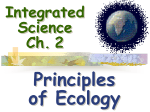 Principles of Ecology Integrated Science