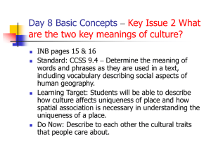 Day 8 Basic Concepts – Key Issue 2 What