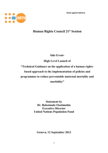 Human Rights Council 21 Session
