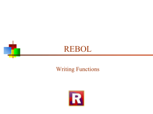 REBOL Writing Functions