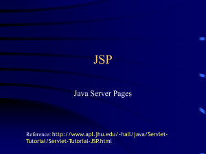 JSP Java Server Pages Reference:
