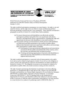 World Network of Users and Survivors of Psychiatry (WNUSP)