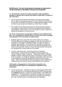 OHCHR report:  The role of international cooperation in implementing