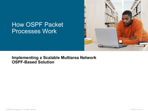 How OSPF Packet Processes Work Implementing a Scalable Multiarea Network OSPF-Based Solution