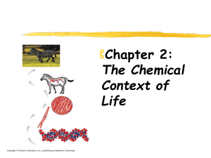  Chapter 2: The Chemical Context of