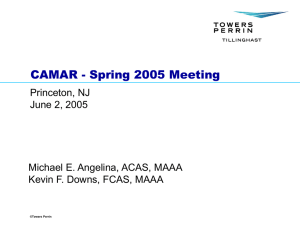 CAMAR - Spring 2005 Meeting Princeton, NJ June 2, 2005