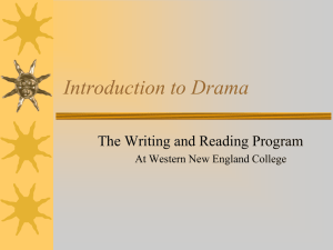 Introduction to Drama The Writing and Reading Program