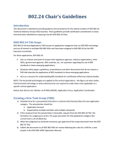 802.24 Chair’s Guidelines Introduction